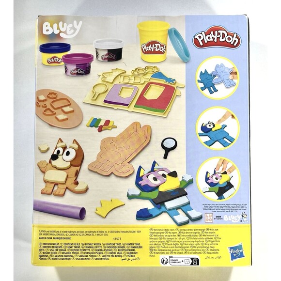Play-Doh Bluey Make ‘n Mash Costumes Play Dough Set New Factory Sealed - Picture 2 of 7